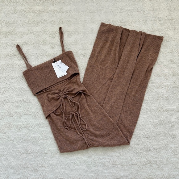 Christopher Esber wool cashmere blend cut out maxi dress NWT - Picture 2 of 5